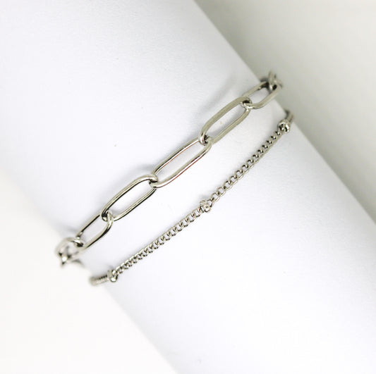 PULSERA FUSIÓN PLATA